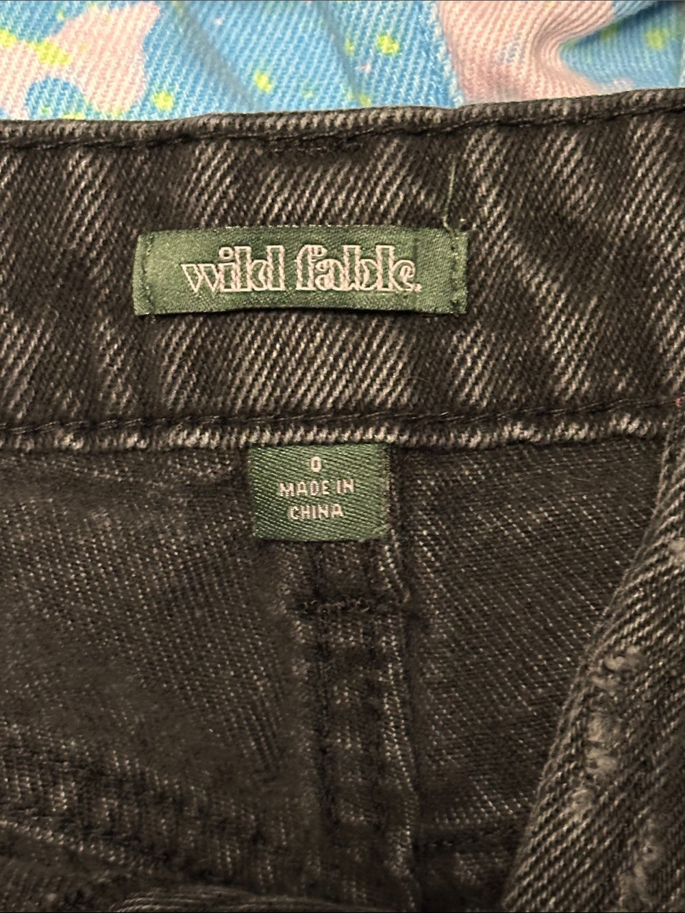 Washed Black Distressed Frayed-Hem Jean Shorts - Picture 2 of 5